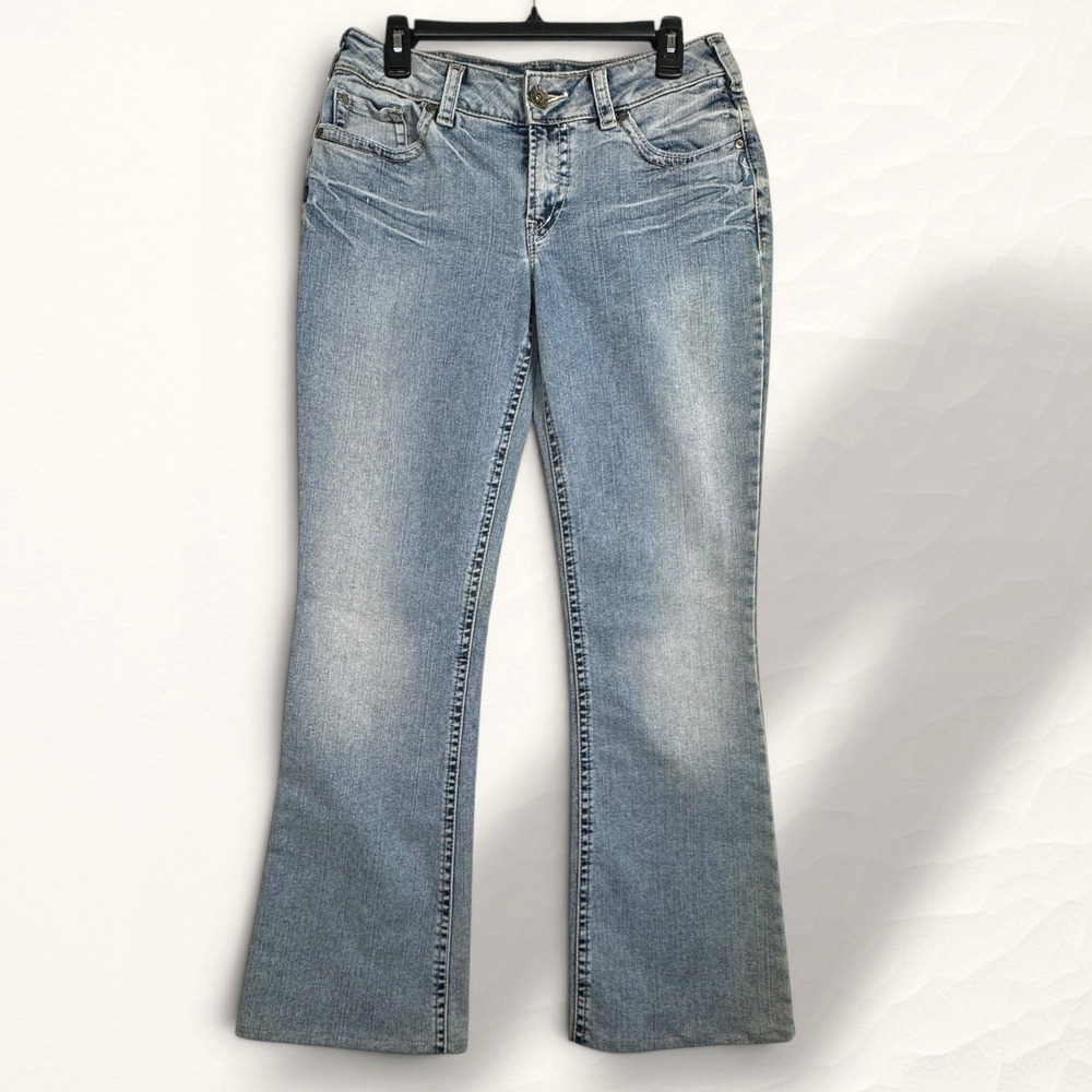 Silver Jeans Suki Bootcut Y2K Jeans Women 31 Light Blue Mid Rise Denim